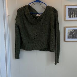Green Hollister Sweater